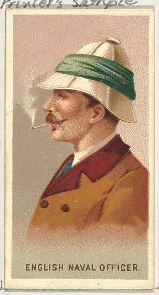 English Naval Officer, from Worlds Smokers series (N33) for Allen &