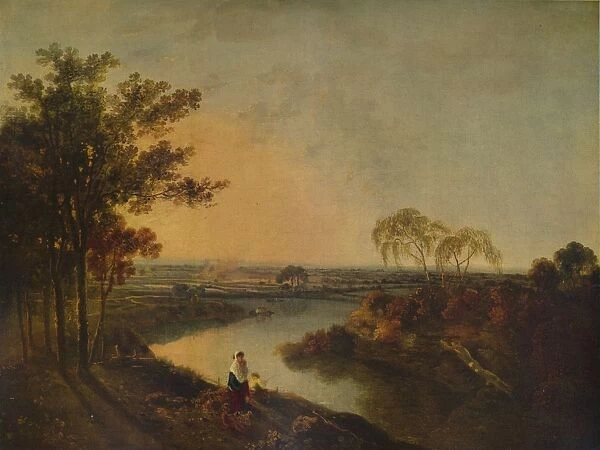 An English River at Sunset, in the distance the Welsh hills, c1760, (1938). Artist: Richard Wilson