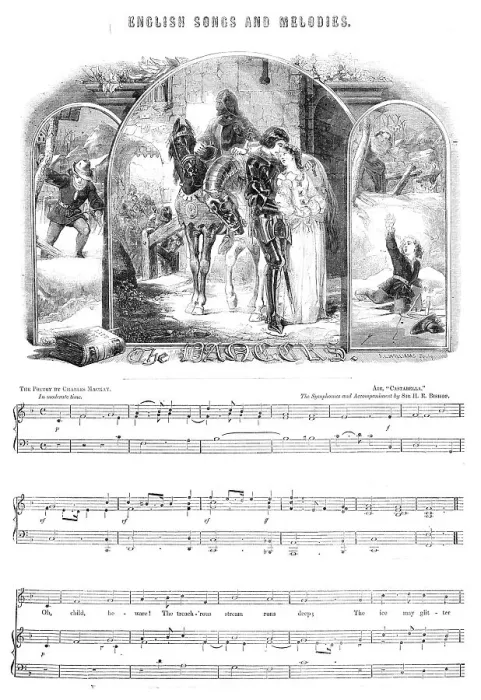 Framed Print : English Songs and Melodies: The Dangers, 1856. Creator: J. L. Williams Framed Print : English Songs and Melodies: The Dangers, 1856. Creator: J. L. Williams