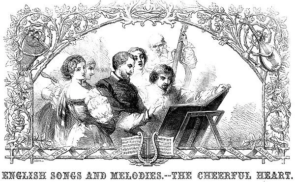 English Songs and Melodies - 'The Cheerful Heart', 1858. Creator: Smyth. English Songs and Melodies - 'The Cheerful Heart', 1858. Creator: Smyth