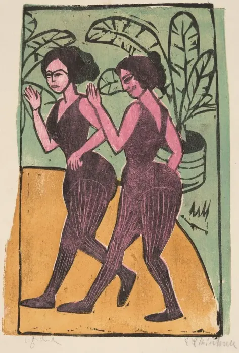 Framed Print : English Step Dancers, 1911. Creator: Ernst Kirchner Framed Print : English Step Dancers, 1911. Creator: Ernst Kirchner