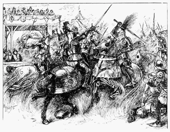 Framed Print : An English tournament, 1909 Framed Print : An English tournament, 1909