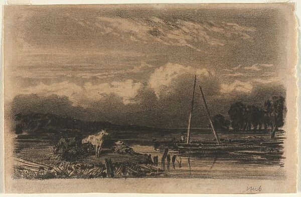 English View, after Jules Dupre, 1800s. Creator: Unknown