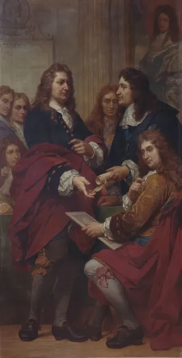 Framed Print : The Engraver Gerard Edelinck in Paris, (1680s), 1862-1872. Creator: Nicaise de Keyser Framed Print : The Engraver Gerard Edelinck in Paris, (1680s), 1862-1872. Creator: Nicaise de Keyser