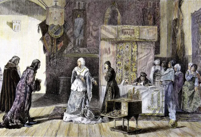 Framed Print : Engraving in the Spanish and American Illustration from painting Elizabeth I Framed Print : Engraving in the Spanish and American Illustration from painting Elizabeth I