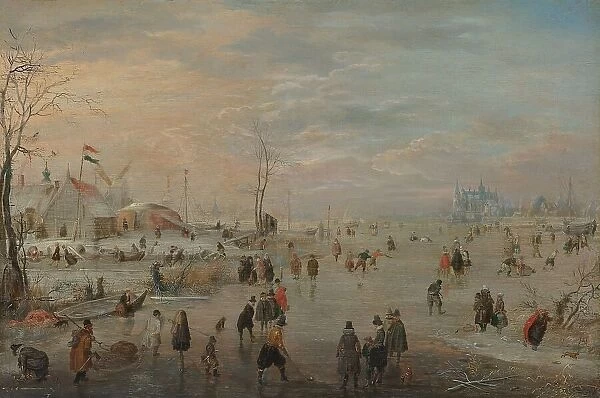 Enjoying the Ice, c.1615-c.1620. Creator: Hendrick Avercamp