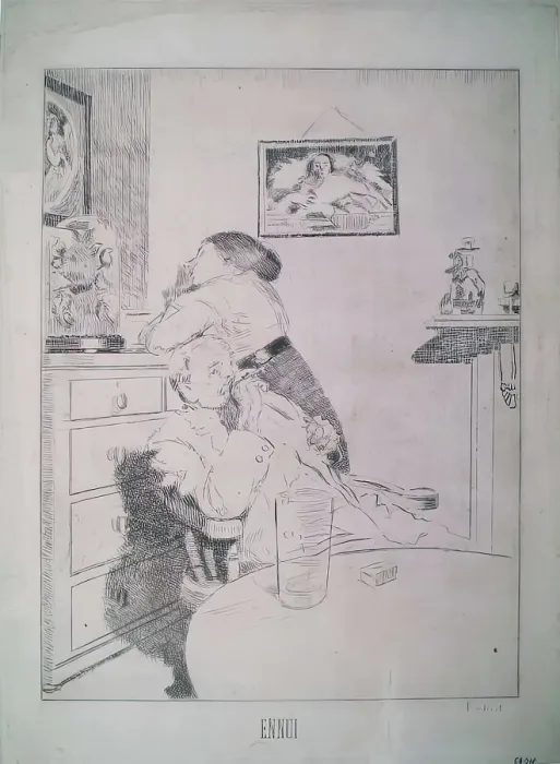 Framed Print : Ennui, c1910s. Creator: Walter Richard Sickert Framed Print : Ennui, c1910s. Creator: Walter Richard Sickert
