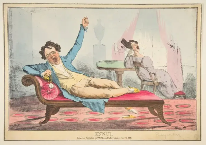 Framed Print : Ennui, November 20, 1829. Creator: Robert Seymour Framed Print : Ennui, November 20, 1829. Creator: Robert Seymour