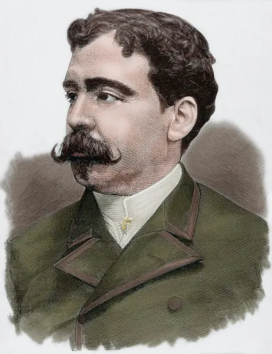 Framed Print : Enrique Kubly Arteaga (1855-1904), Uruguayan writer, politician and philosopher, 1885. Creator: Capuz Framed Print : Enrique Kubly Arteaga (1855-1904), Uruguayan writer, politician and philosopher, 1885. Creator: Capuz