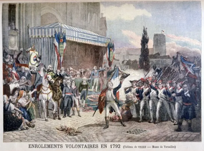 Framed Print : The Enrolment of Volunteers, 22nd July 1792, 1895 Framed Print : The Enrolment of Volunteers, 22nd July 1792, 1895