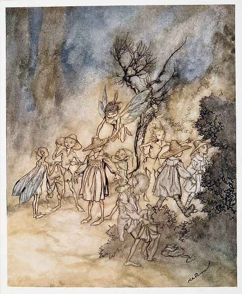 Enter certain reapers, properly habited, illustration from William Shakespeares The Tempest