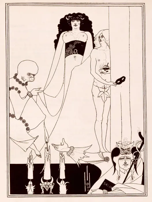 Framed Print : Enter Herodias, 1907. Creator: Aubrey Beardsley Framed Print : Enter Herodias, 1907. Creator: Aubrey Beardsley