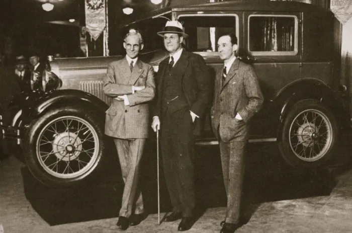 Framed Print : Enter the new Ford, New York City, USA, 1927 Framed Print : Enter the new Ford, New York City, USA, 1927