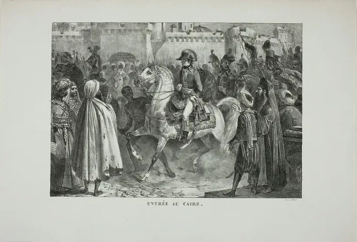 Framed Print : Entering Cairo, 1827. Creator: Auguste Raffet Framed Print : Entering Cairo, 1827. Creator: Auguste Raffet