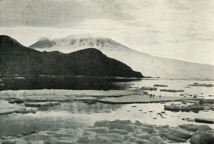 Framed Print : Entering McMurdo Sound - Cape Bird and Mount Erebus, c1910-1913, (1913) Framed Print : Entering McMurdo Sound - Cape Bird and Mount Erebus, c1910-1913, (1913)
