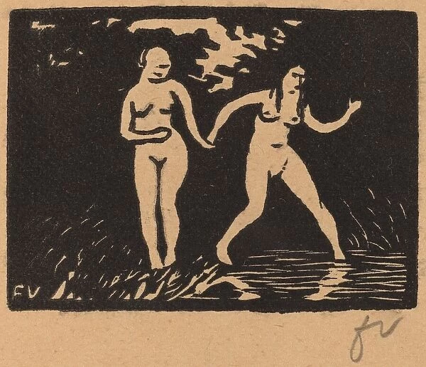 Entering the Water (L entree dans l eau), 1893. Creator: Felix Vallotton