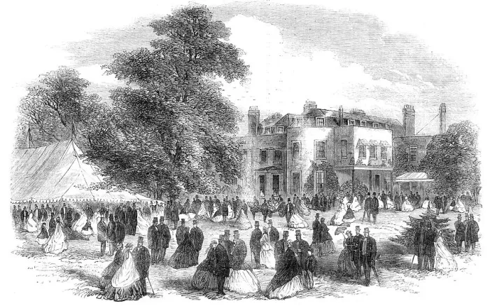 Framed Print : Entertainment given by Mr. Gurney Barclay, at Leytonstone...London City Mission, 1865. Creator: Unknown Framed Print : Entertainment given by Mr. Gurney Barclay, at Leytonstone...London City Mission, 1865. Creator: Unknown