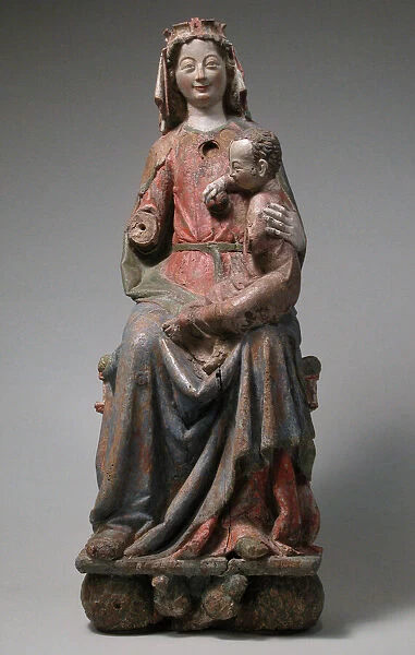 Enthroned Virgin and Child, German, ca. 1280. Creator: Unknown