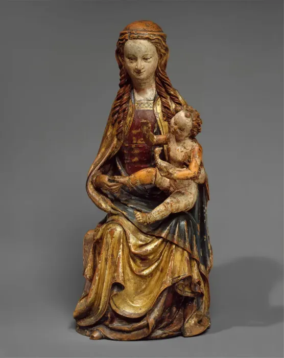 Framed Print : Enthroned Virgin and Child, German, ca. 1430. Creator: Unknown Framed Print : Enthroned Virgin and Child, German, ca. 1430. Creator: Unknown