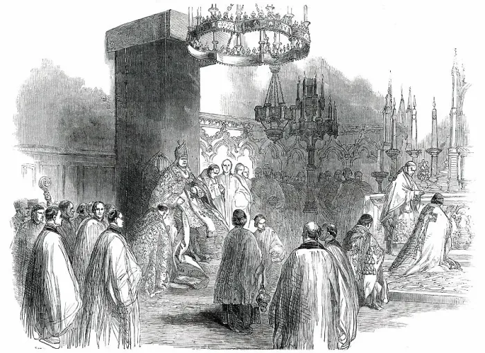 Framed Print : Enthronization of Cardinal Wiseman, in St. George's Church, Lambeth, 1850. Creator: Unknown Framed Print : Enthronization of Cardinal Wiseman, in St. George's Church, Lambeth, 1850. Creator: Unknown
