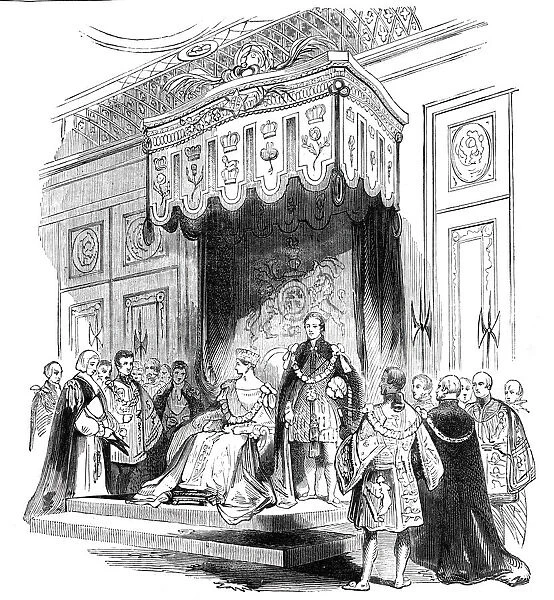 Enthronization of the Queen as Sovereign of the Order of the Garter, 1844