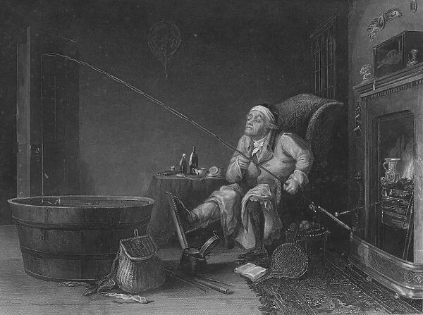 The Enthusiast (?The Gouty Angler?), 1850. Artist: HG Beckwith