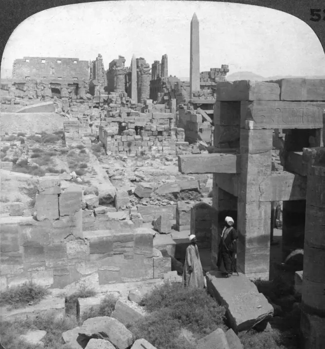 Framed Print : The entire length of the gigantic Temple of Karnak, Thebes, Egypt, 1905. Artist: Underwood & Underwood Framed Print : The entire length of the gigantic Temple of Karnak, Thebes, Egypt, 1905. Artist: Underwood & Underwood