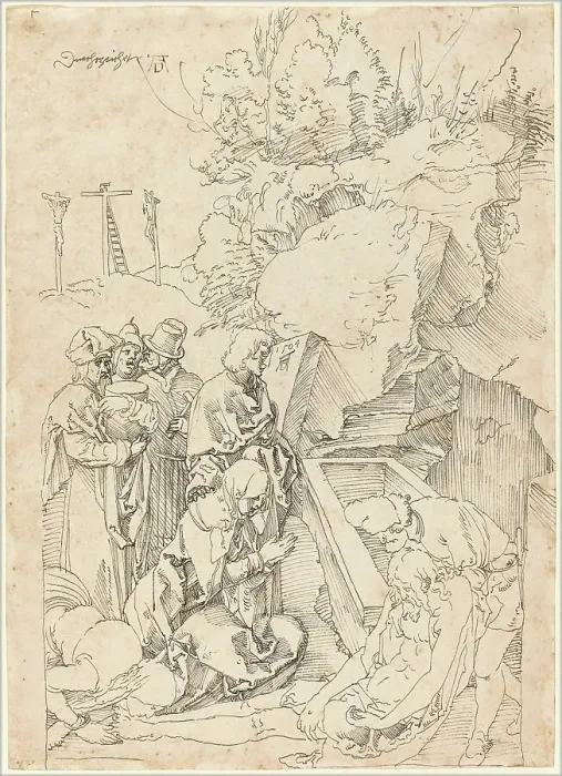 Framed Print : The Entombment, 1504. Creator: Albrecht Durer Framed Print : The Entombment, 1504. Creator: Albrecht Durer
