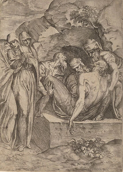 The Entombment, 1515-1573. Creator: Battista del Moro