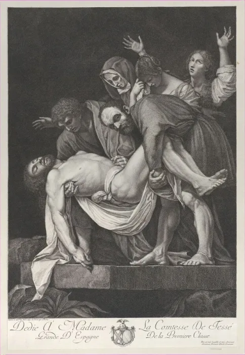 Framed Print : The Entombment, 1772-1824. Creator: Tommaso Piroli Framed Print : The Entombment, 1772-1824. Creator: Tommaso Piroli