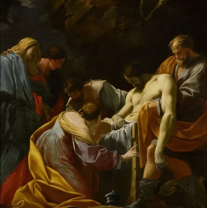 Framed Print : The Entombment. Artist: Vouet, Simon (1590-1649) Framed Print : The Entombment. Artist: Vouet, Simon (1590-1649)