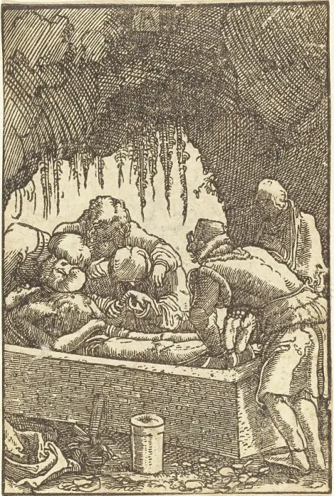 Framed Print : The Entombment, c. 1513. Creator: Albrecht Altdorfer Framed Print : The Entombment, c. 1513. Creator: Albrecht Altdorfer