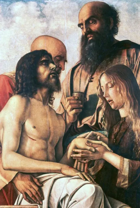 Framed Print : The Entombment, c1450-1516. Artist: Giovanni Bellini Framed Print : The Entombment, c1450-1516. Artist: Giovanni Bellini