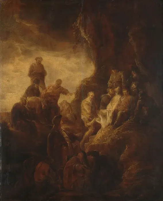 Framed Print : The Entombment, c.1640-1652. Creator: Benjamin Gerritz Cuyp Framed Print : The Entombment, c.1640-1652. Creator: Benjamin Gerritz Cuyp