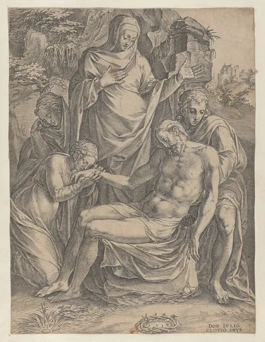 Framed Print : The Entombment of Christ, 1570-80. Creator: Anon