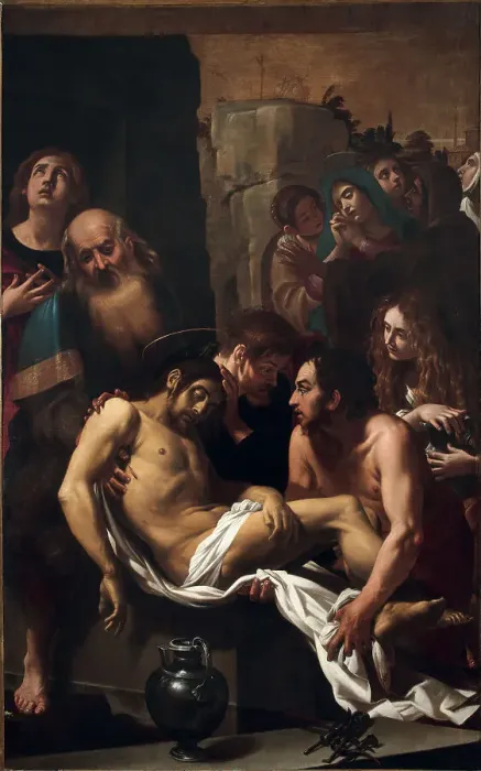 Framed Print : The Entombment of Christ, 1608. Creator: Baglione; Giovanni (1566-1643) Framed Print : The Entombment of Christ, 1608. Creator: Baglione; Giovanni (1566-1643)