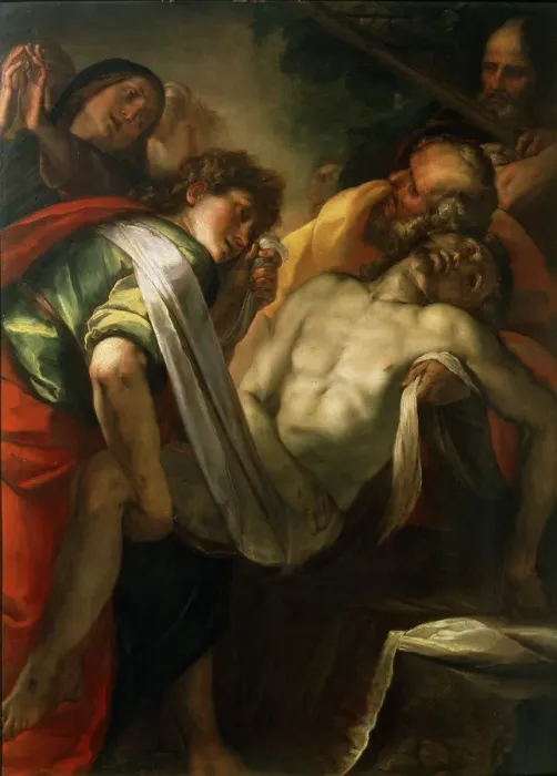 Framed Print : The Entombment of Christ, 1620s. Artist: Giulio Cesare Procaccini Framed Print : The Entombment of Christ, 1620s. Artist: Giulio Cesare Procaccini
