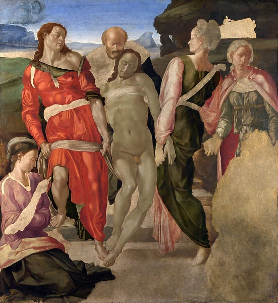 The Entombment of Christ, c. 1500. Artist: Buonarroti, Michelangelo (1475-1564)