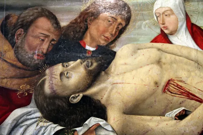 Framed Print : The Entombment of Christ, c1490-c1500 Framed Print : The Entombment of Christ, c1490-c1500