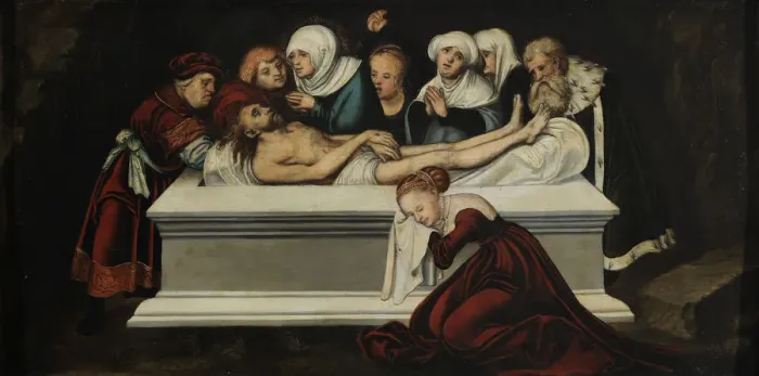Framed Print : The Entombment of Christ, ca 1538 Framed Print : The Entombment of Christ, ca 1538