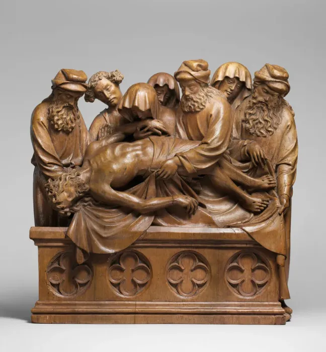 Framed Print : The Entombment of Christ, German, ca. 1420-40. Creator: Unknown Framed Print : The Entombment of Christ, German, ca. 1420-40. Creator: Unknown