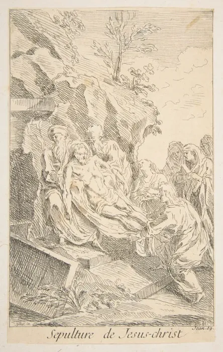 Framed Print : Entombment of Christ. n. d. Creators: Claude Gillot, Jacques Gabriel Huquier Framed Print : Entombment of Christ. n. d. Creators: Claude Gillot, Jacques Gabriel Huquier