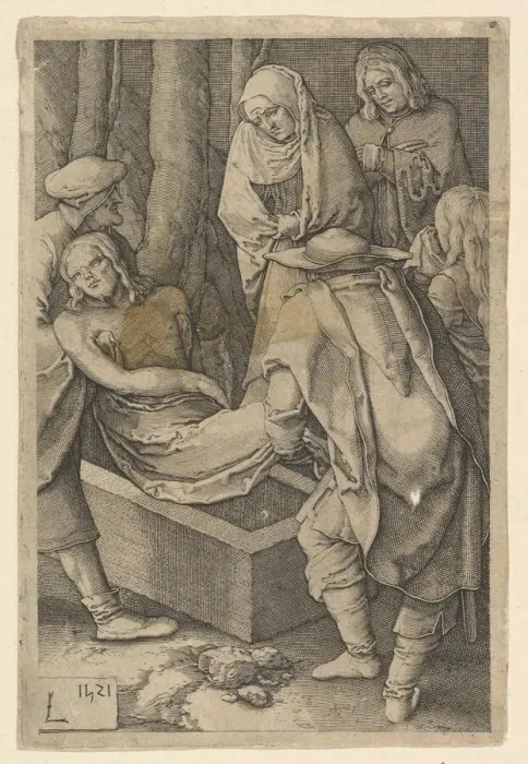 Framed Print : The Entombment (copy), 1521. Creator: Jan Muller Framed Print : The Entombment (copy), 1521. Creator: Jan Muller