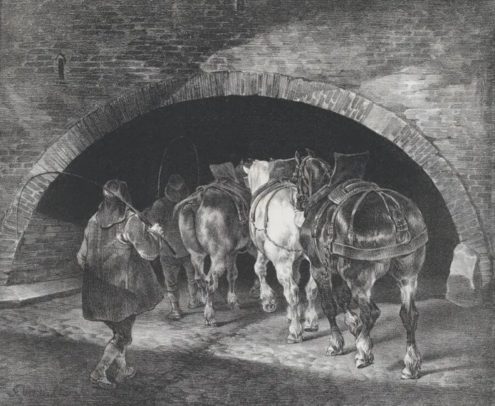Framed Print : Entrance to the Adelphi Wharf, 1821. Creators: Theodore Gericault Framed Print : Entrance to the Adelphi Wharf, 1821. Creators: Theodore Gericault