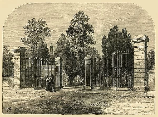 Entrance to Brompton Cemetery, c1876. Creator: Unknown