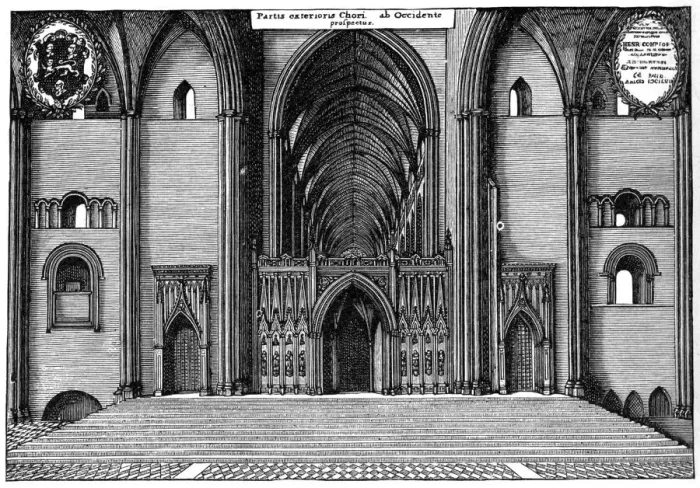 Framed Print : Entrance to the choir of old St Pauls Cathedral, City of London, 1892 Framed Print : Entrance to the choir of old St Pauls Cathedral, City of London, 1892