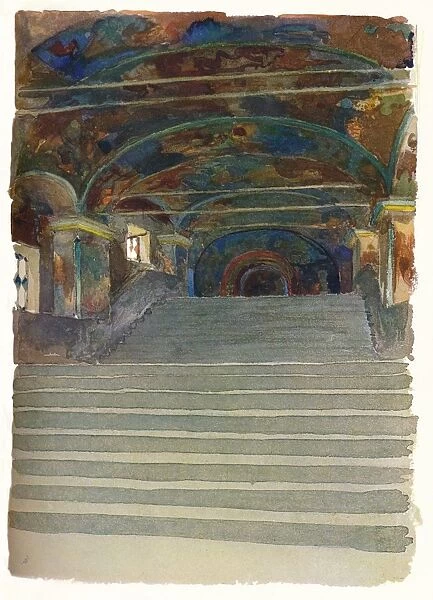 Entrance to the Church of Elijah the Prophet, Yaroslav, c1900, (1905). Artist: Georges Kossiakoff