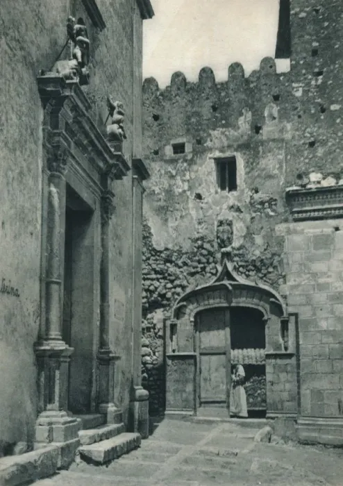 Framed Print : Entrance of a church, Taormina, Sicily, Italy, 1927. Artist: Eugen Poppel Framed Print : Entrance of a church, Taormina, Sicily, Italy, 1927. Artist: Eugen Poppel