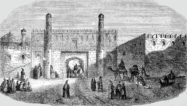 Entrance to the City of Tabreez, Persia, 1854. Creator: Unknown