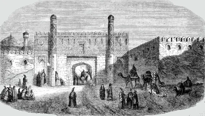Framed Print : Entrance to the City of Tabreez, Persia, 1854. Creator: Unknown Framed Print : Entrance to the City of Tabreez, Persia, 1854. Creator: Unknown